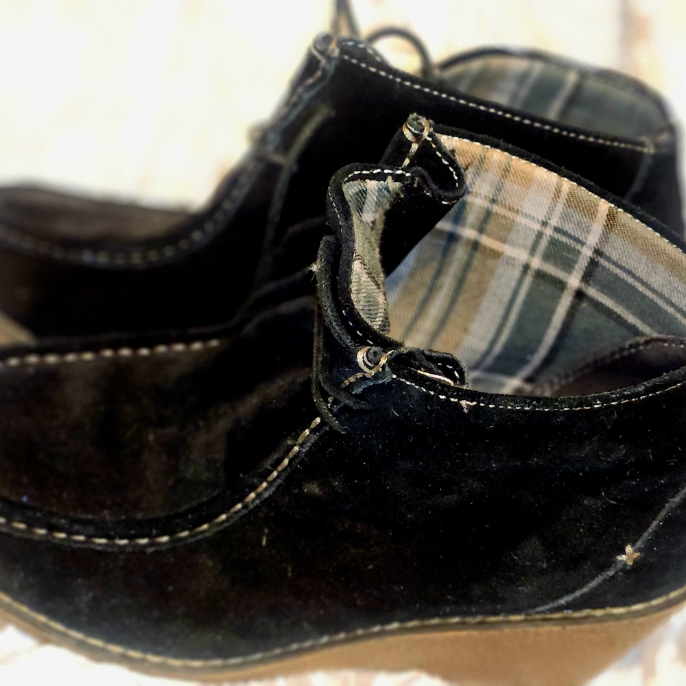 Dr. Scholl's Black Suede Boots